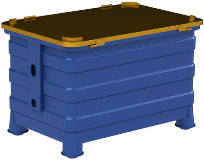 3_ Lid with hinges + locking  3