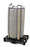 FIBC for filtering with 4 loops on plastic pallet (image owned by Accon)