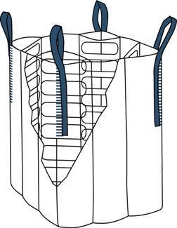 4 loop FIBC Q-bag with open top & flat bottom