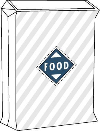 PE-sack with valve Food approved - Friction (The image is owned by Accon AB) 