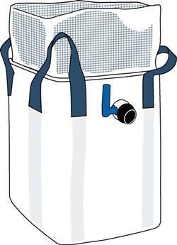 Big Bag with Valve for Filtering 